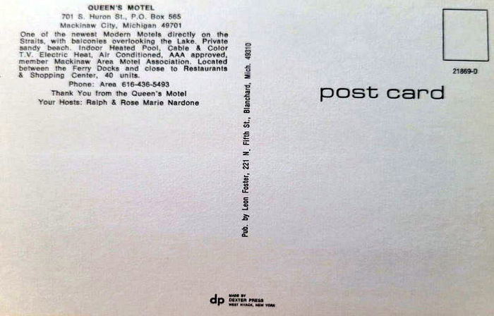 Queens Motel - Vintage Postcard (newer photo)